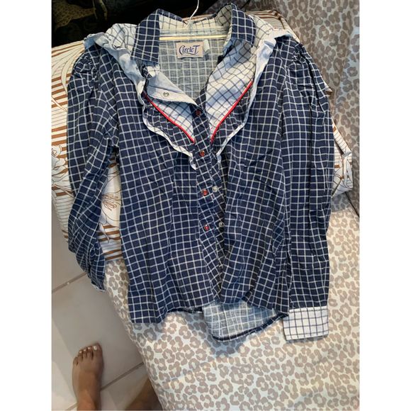 Vintage Circle T by Marilyn Lenox 80s Western Button Down Shirt - Picture 4 of 5